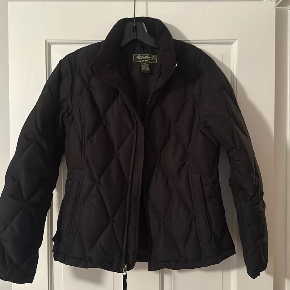 Womens, Eddie, bear hour goose down jacket size small